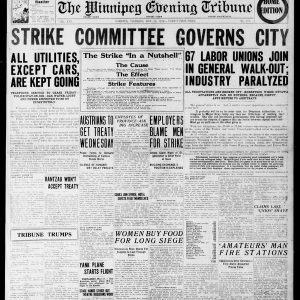 Winnipeg Tribune, May 15, 1919. UML.