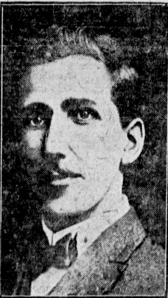 A photograph of Harry George Veitch from the Winnipeg Tribune, October 23, 1918. UML.